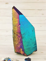 Large Titanium Aura Quartz Point