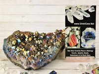 Titanium Aura Quartz Cluster