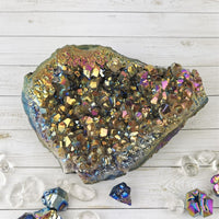 Titanium Aura Quartz Cluster
