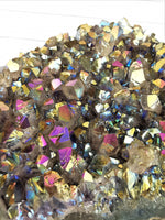 Titanium Aura Quartz Cluster