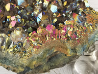 Titanium Aura Quartz Cluster