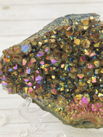 Titanium Aura Quartz Cluster
