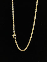 18 inch Gold Rope Chain