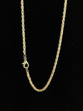 18 inch Gold Rope Chain