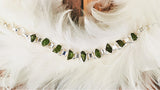 Raw Peridot Sterling Silver Bracelet