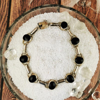Black Onyx Sterling Silver Bracelet