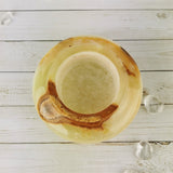 Round Green Onyx Candle Holders <3