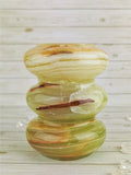Round Green Onyx Candle Holders <3
