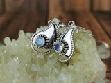 Boteh Drop Moonstone Earrings