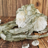 Rectangle Chlorite Quartz Beads 12mm <3