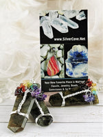 Chakra Tree Labradorite Point Pendants
