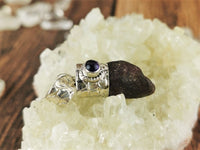 Raw Ruby & Amethyst Pendant