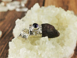 Raw Ruby & Amethyst Pendant