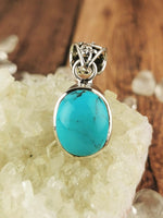 Sleeping Beauty Turquoise Pendant