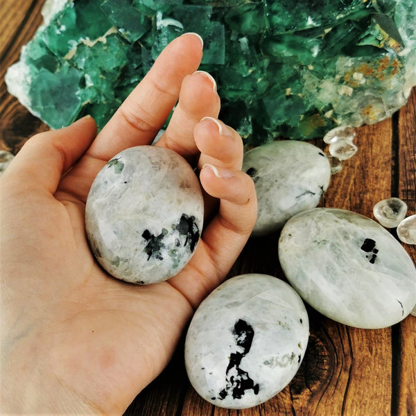 Small Moonstone Palm Stones