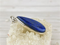 Long Teardrop Lapis Pendant