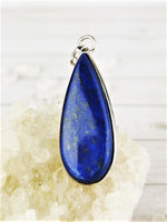 Long Teardrop Lapis Pendant
