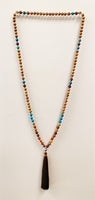 Sandalwood, Magnesite & Jasper Mala