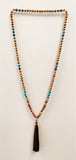 Sandalwood, Magnesite & Jasper Mala