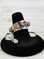 Multi Gem Chakra Meditation Ring Size 7