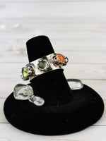 Multi Gem Chakra Meditation Ring Size 7