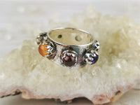 Multi Gem Chakra Meditation Ring Size 7
