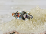 Multi Gem Chakra Meditation Ring Size 7