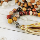 Sandalwood & Mookaite Jasper Mala