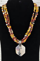 Three Strand Mookaite Jasper Necklackes