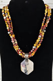 Three Strand Mookaite Jasper Necklackes