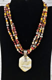 Three Strand Mookaite Jasper Necklackes