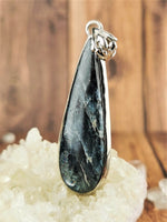 Long Teardrop Kyanite Pendant