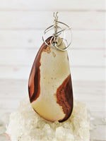 Jasper in .925 Sterling Silver Pendant