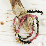 Bi-colored Tourmaline Chip Beads