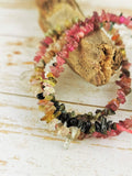 Bi-colored Tourmaline Chip Beads