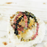 Bi-colored Tourmaline Chip Beads