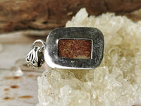 Rectangle Copper Rutile Quartz Pendant