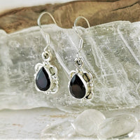 Faceted Garnet Earrings