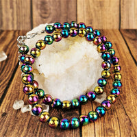 Rainbow Hematite Necklaces