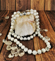 White Howlite Necklace