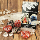 Glass Hearts with Flower Motif <3