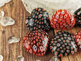 Glass Hearts with Flower Motif <3