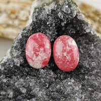 Semi-Matched Cabochon Pairs, Thulite