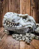 Tyrannosaurus-Rex Head Carving (Labradorite)