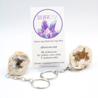 Half Occo Geode Keychains