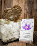 Citrine Heart Cluster