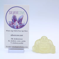 Lemon Quartz Buddha Carving