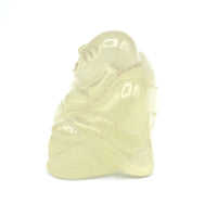 Lemon Quartz Buddha Carving
