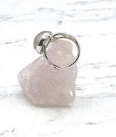Rose Quartz Ring (Size 8 Adjustable)