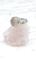 Rose Quartz Ring (Size 8 Adjustable)